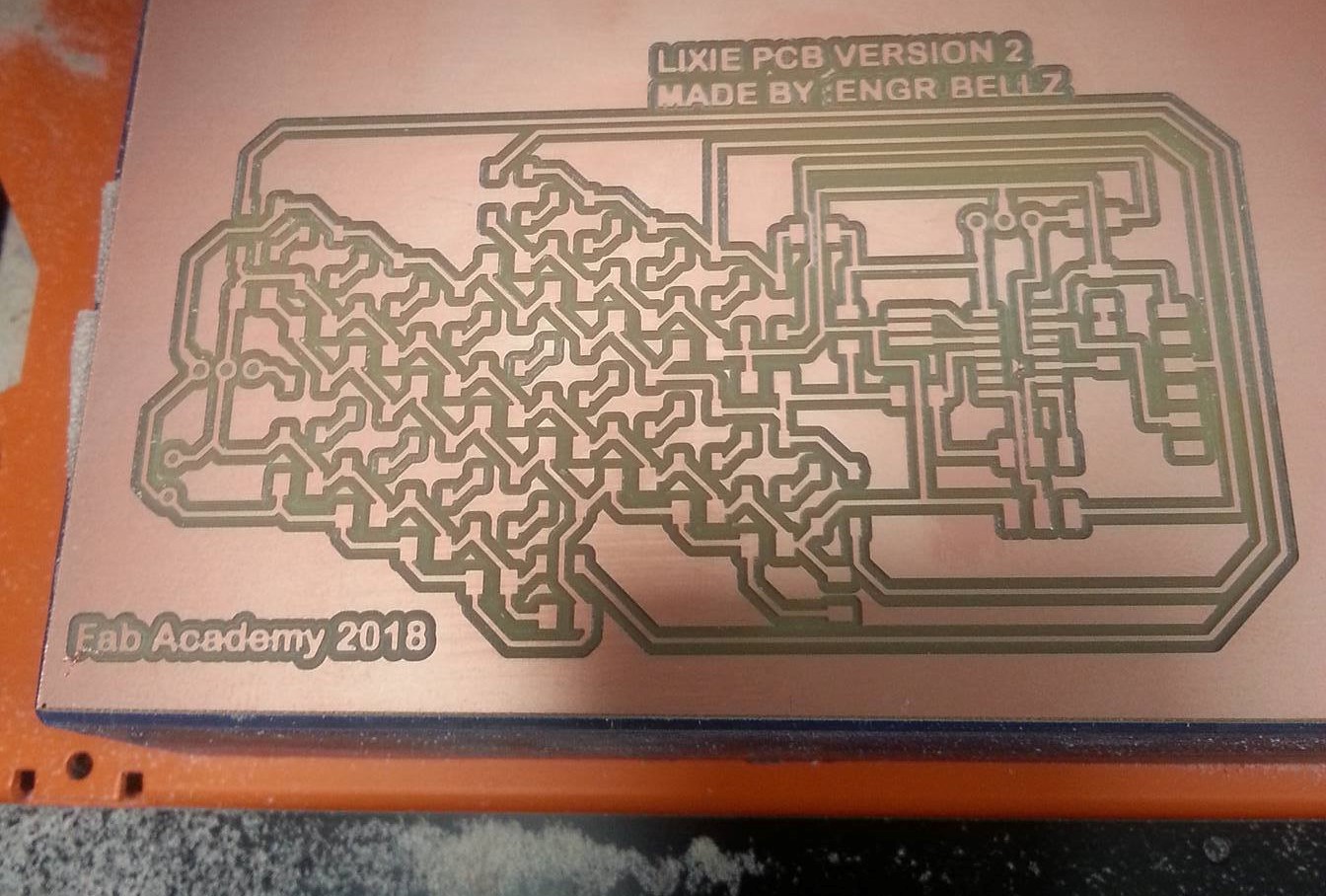 The PCB Board For Lixie VErsion 2